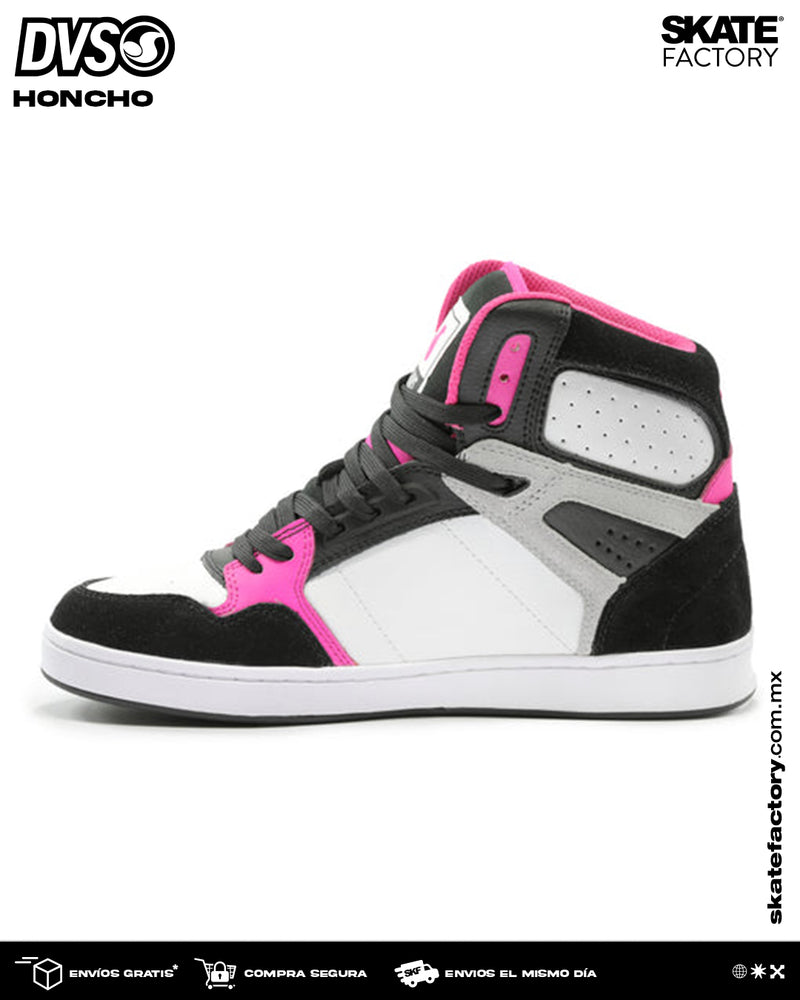 DVS TENIS DAMA HONCHO BLANCO NEGRO ROSA