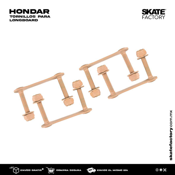 TORNILLOS PARA LONGBOARD HONDAR METAL BEIGE