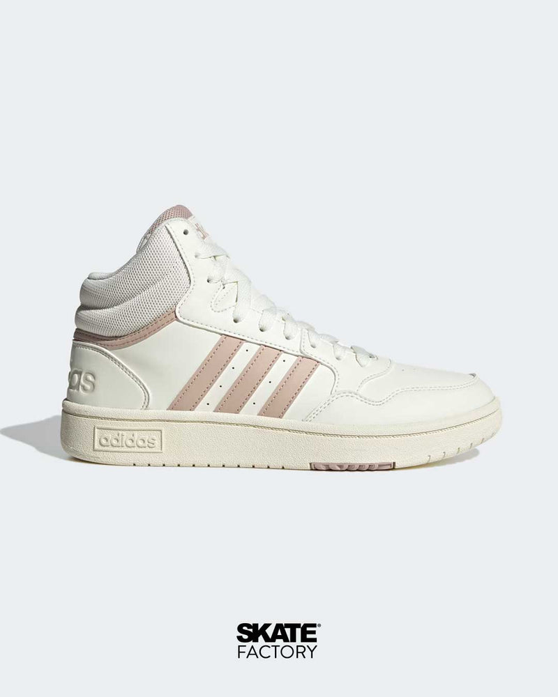 TENIS ADIDAS MUJER HOOPS 3.0 MID CLASSIC EN COLOR BEIGE