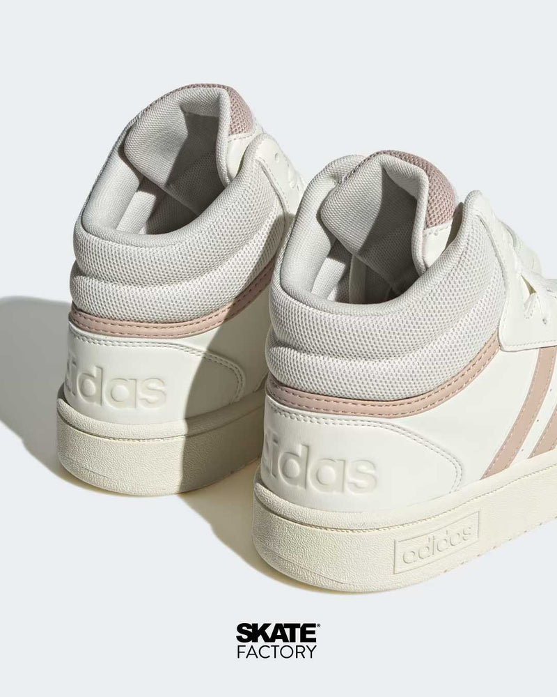 TENIS ADIDAS MUJER HOOPS 3.0 MID CLASSIC EN COLOR BEIGE