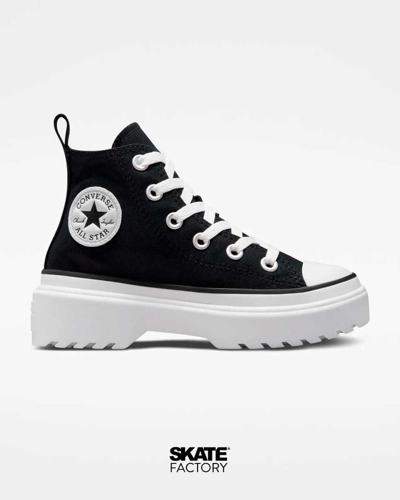 CONVERSE PLATAFORMA NEGROS PARA MUJER LUGGED LIFT TEXTIL