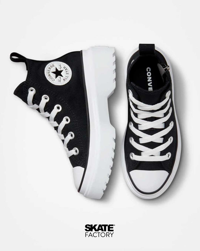 CONVERSE PLATAFORMA NEGROS PARA MUJER LUGGED LIFT TEXTIL