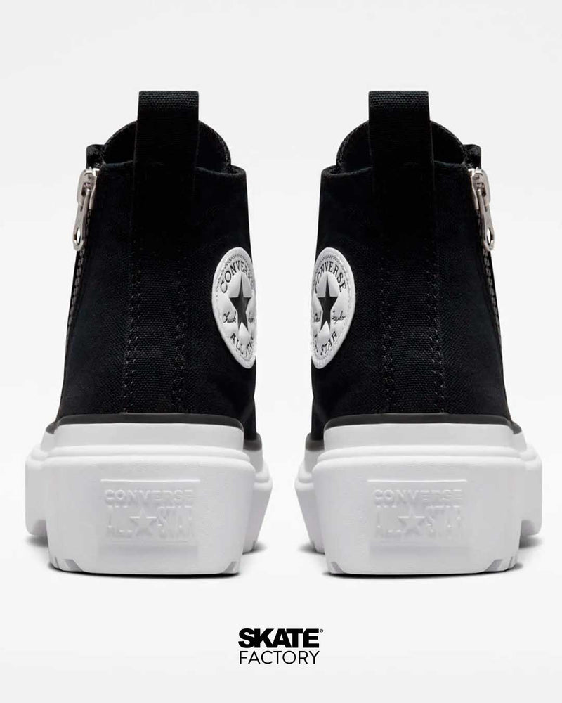 CONVERSE PLATAFORMA NEGROS PARA MUJER LUGGED LIFT TEXTIL