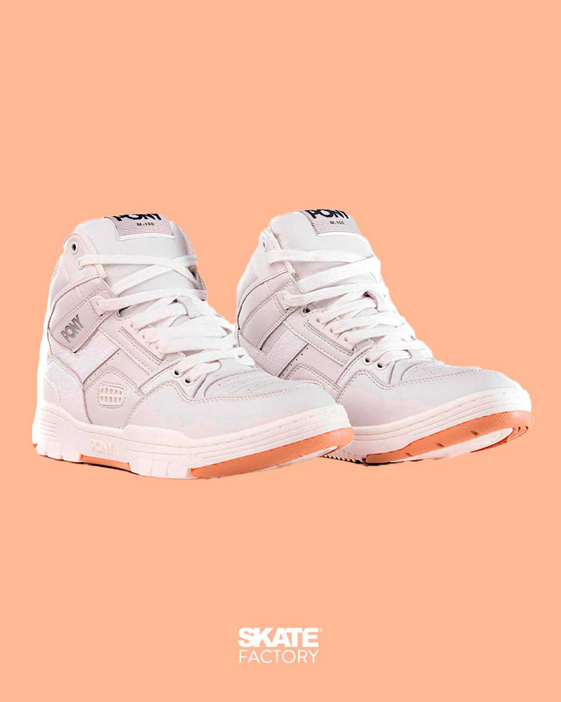 TENIS PONY M-100 HI BLANCO