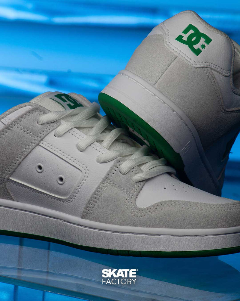 TENIS DC SHOES MANTECA 4 CABALLERO XWSG BCO VERDE