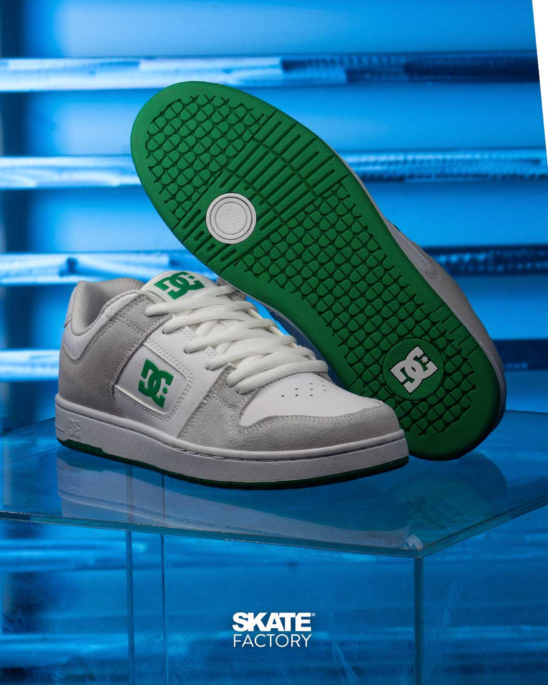 TENIS DC SHOES MANTECA 4 CABALLERO XWSG BCO VERDE