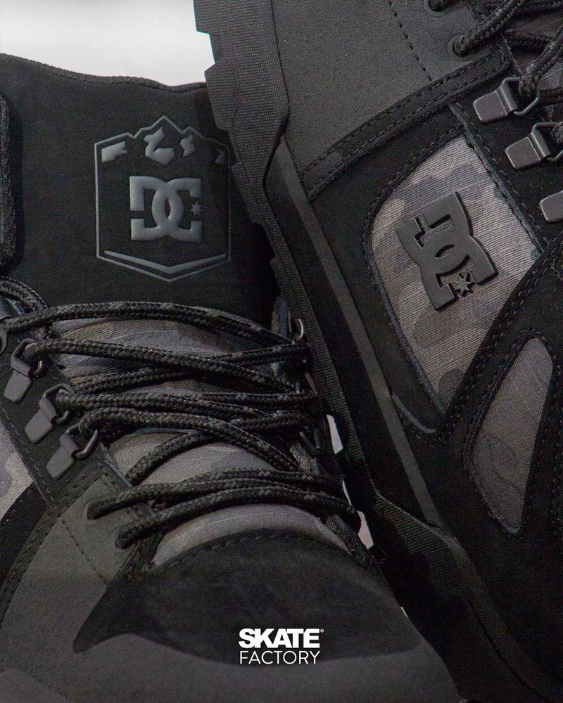 BOTAS DC SHOES PURE HI RESISTENTES AL AGUA NEGRO GRIS
