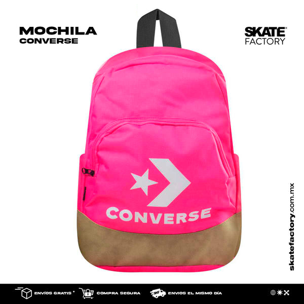 MOCHILA ESCOLAR PARA UNISEX MARCA CONVERSE COLOR FUCSIA