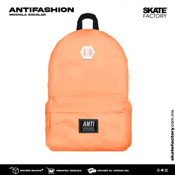 MOCHILA ANTIFASHION UNISEX COLOR NARANJA