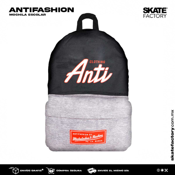 MOCHILA ANTIFASHION ANTI NGO GRIS