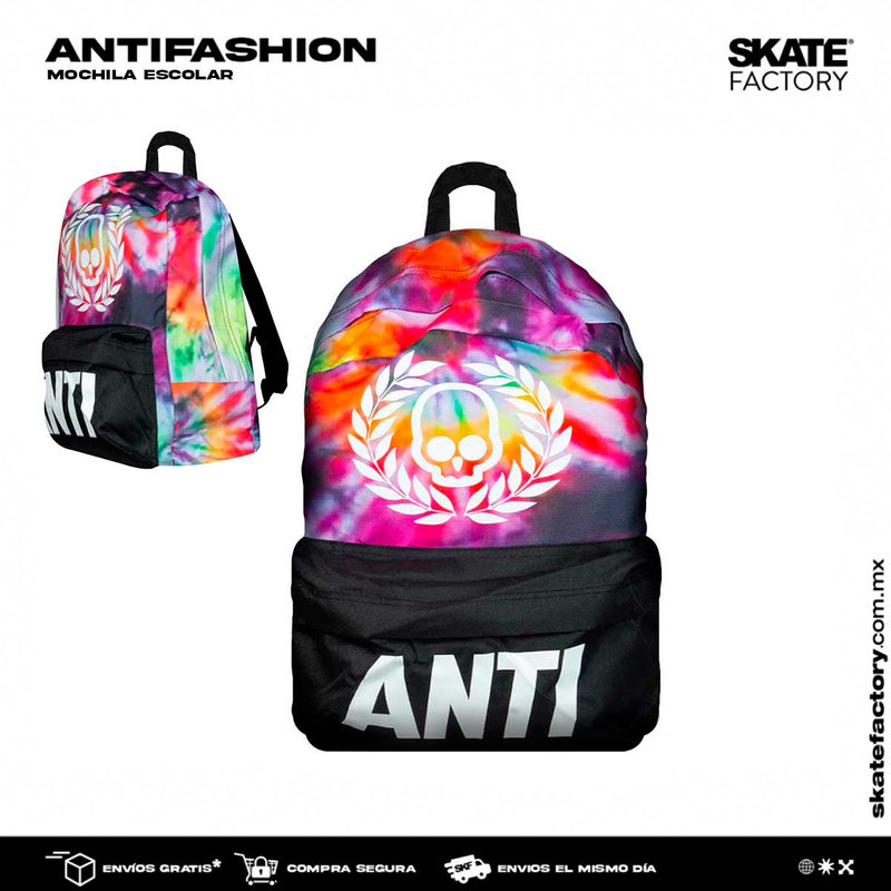 MOCHILA ANTIFASHION TIE DYE MULTICOLOR