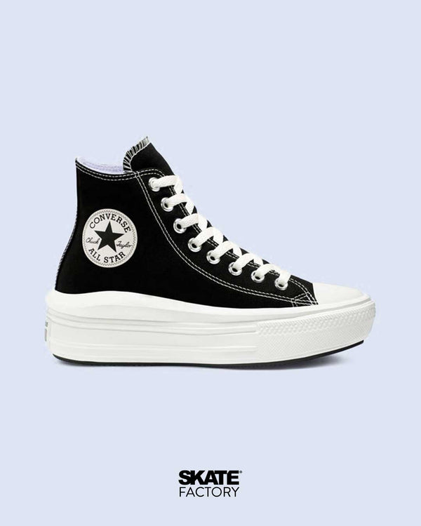 CONVERSE PLATAFORMA NEGRO MOVE TEXTIL