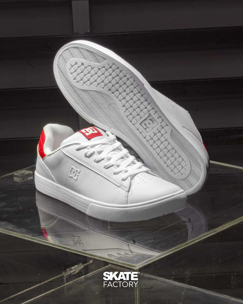 DC SHOES NOTCH TENIS CABALLERO BLANCO ROJO