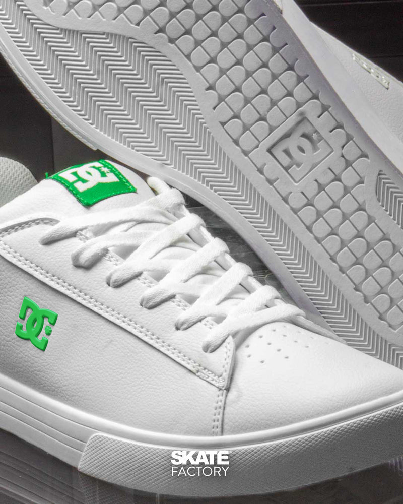TENIS DC SHOES NOTCH CABALLERO BLANCO VERDE (WG4 )