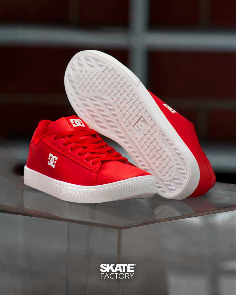 DC SHOES NOTCH TENIS CABALLERO ROJO BLANCO