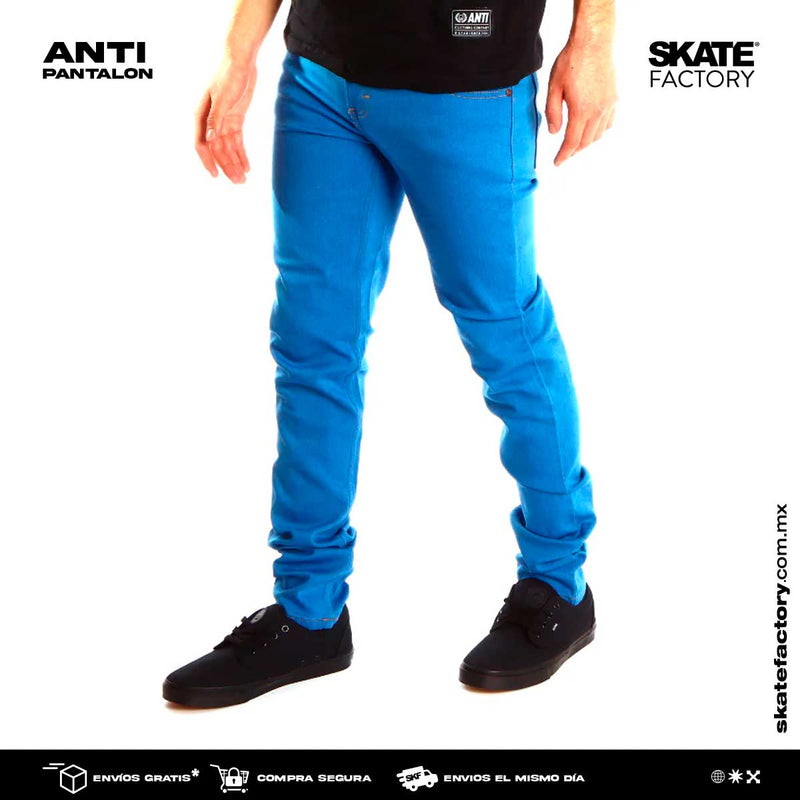JEANS ANTIFASHION TAPE AZUL CABALLERO MEZCLILLA