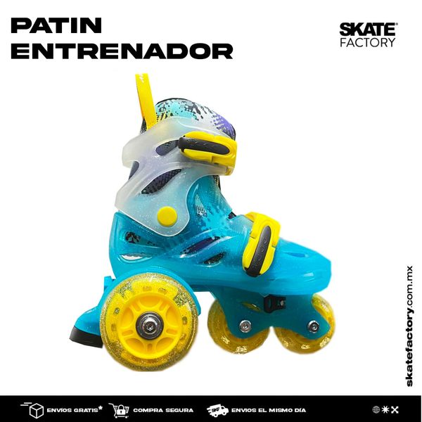 PATIN ENTRENADOR PARA NIÑO BLAZER INCLUYE PROTECCIONES AZUL