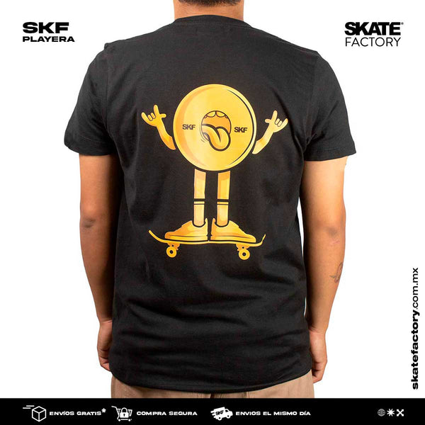 PLAYERA SKF WHEEL CON DISEÑO AL FRENTE