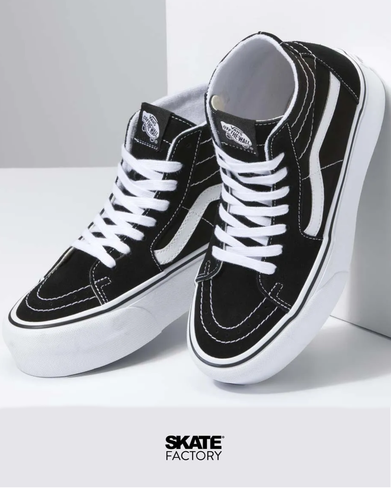 VANS TENIS DAMA PLATAFORMA SK8 NEGRO BLANCO