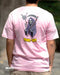 PLAYERA ANTIFASHION TIME OUT ROSA CON DISEÑO EN ESPALDA Y FRENTE
