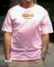 PLAYERA ANTIFASHION TIME OUT ROSA CON DISEÑO EN ESPALDA Y FRENTE