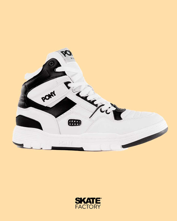 TENIS PONY M-100 BLANCO NEGRO