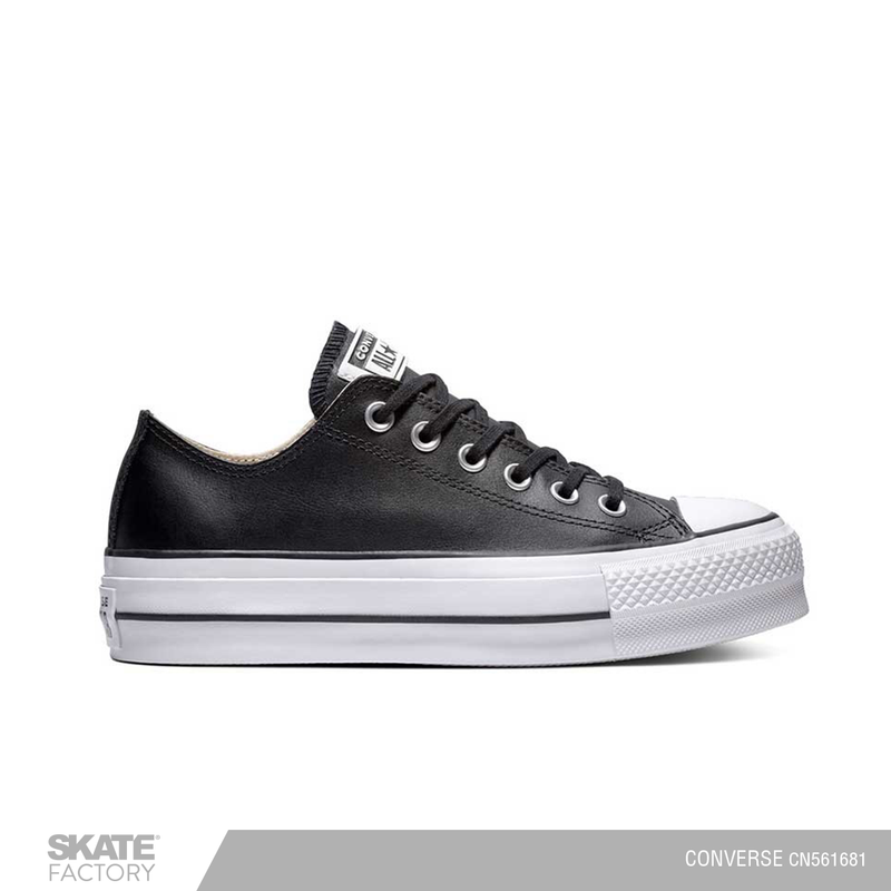 CONVERSE PLATAFORMA NEGRO PIEL PARA DAMA Skate Factory