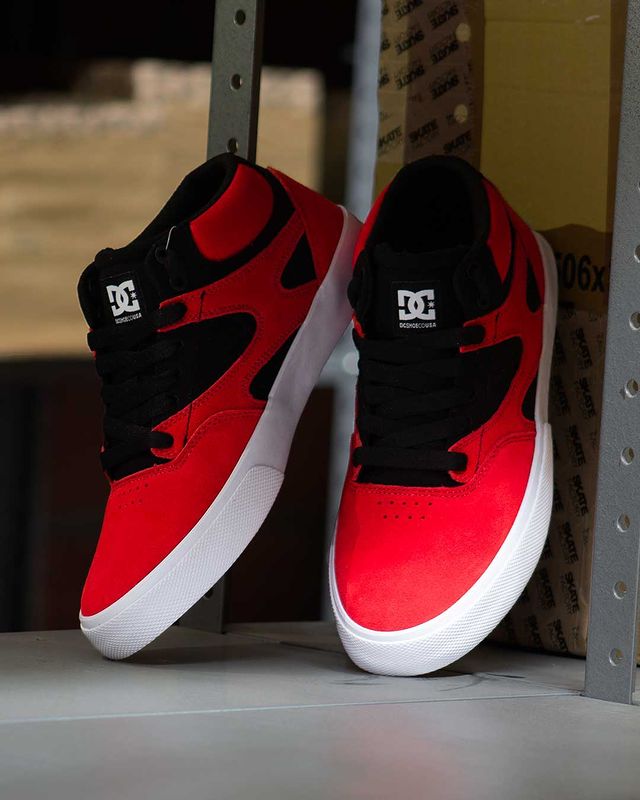 TENIS DC SHOES KALIS VULC ROJOS CON NEGRO