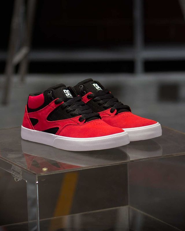 TENIS DC SHOES KALIS VULC ROJOS CON NEGRO