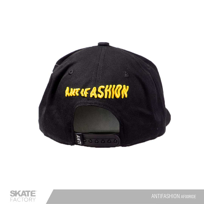 GORRA PLANA ANTIFASHION SNAPBACK SLOW RIDE NEGRO