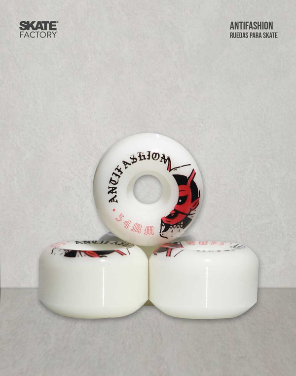 LLANTAS ANTIFASHION PARA SKATEBOARD RED 56 MM