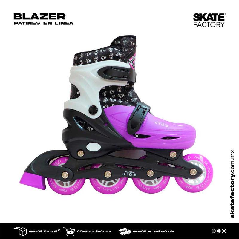 Aprovecha la promoción en patines y aprende a patinar con patines de 4 ruedas en línea de la marca Blazer comienza a hacer patinaje freeskate en donde quiera que te encuentres. Que los obstáculos no te detengan roller, mejor bríncalos.