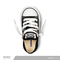 CONVERSE CHOCLO TENIS NIÑO CLÁSICO NEGRO