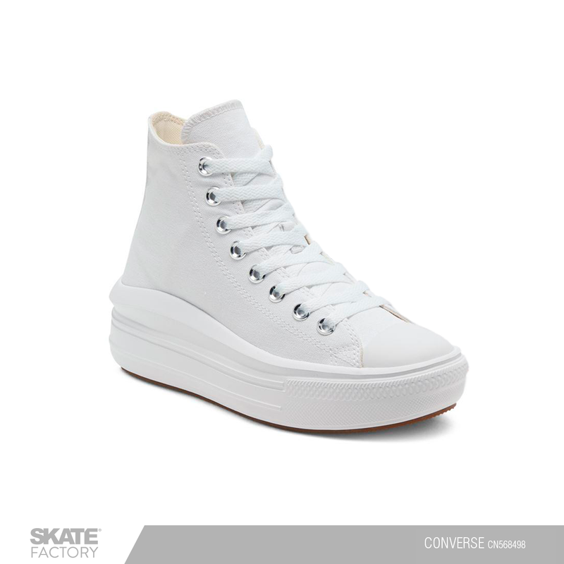 Converse blancos top de plataforma