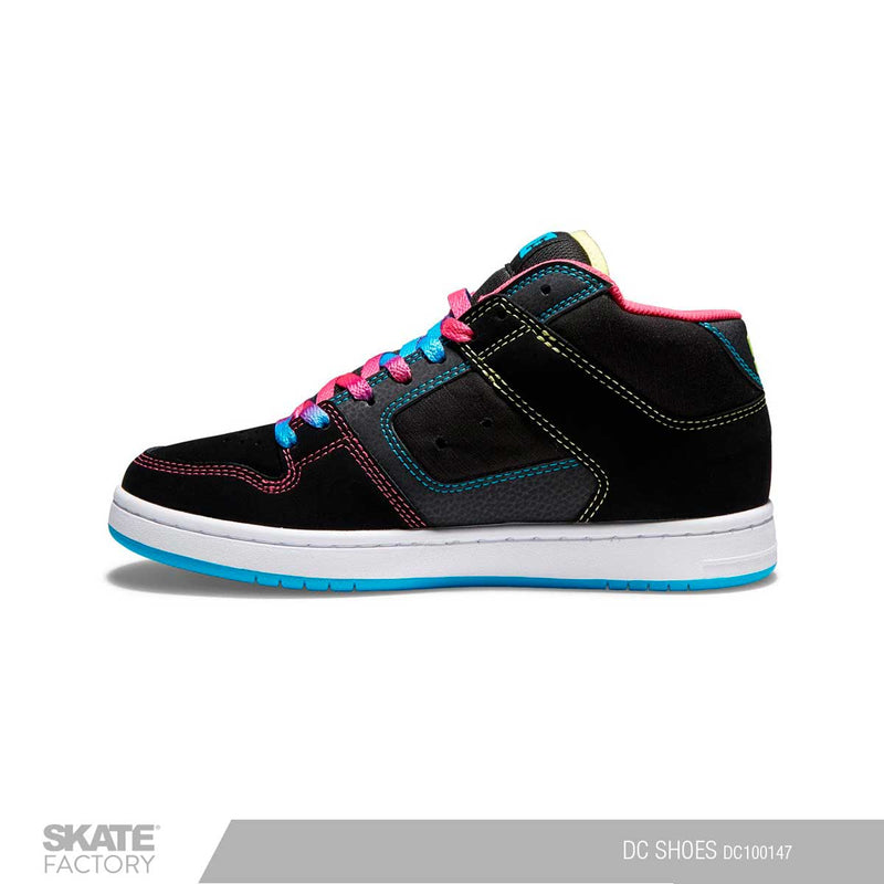 TENIS DC SHOES MANTECA NEGRO DE COLORES 