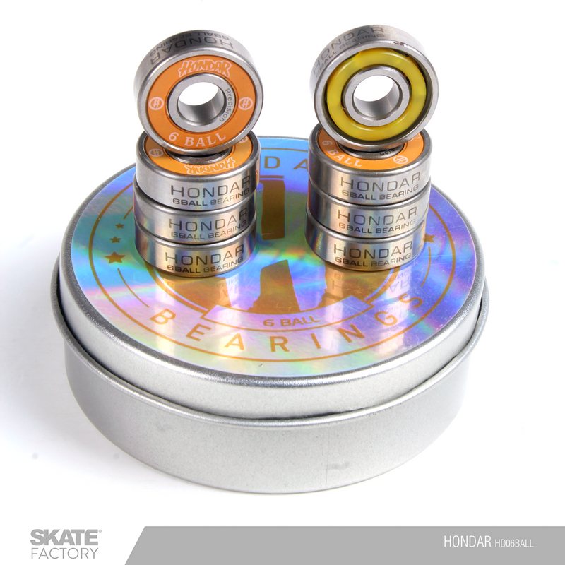 Aumenta la velocidad a tu skateboard con estos baleros HONDAR ABEC 9 continua en el skateboarding con más velocidad, práctica tus mejores trucos en skateboard envíos gratis en compras mayores a $999 pesos compra fácil y rápido Encuéntralos en tu skate shop, Skate factory ®.