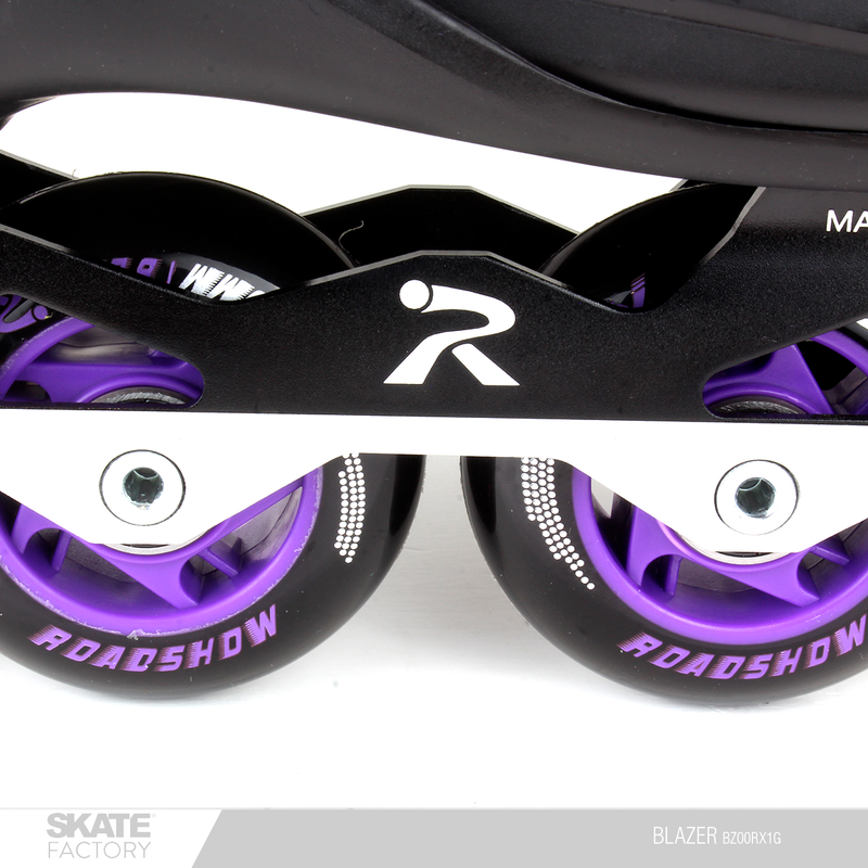 Par de patines en línea (blazer) de 4 ruedas para hacer freeskate