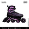 PATINES EN LÍNEA DAMA BLAZER FITNESS NEGRO MORADO