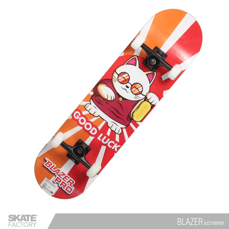 PATINETA COMPLETA BLAZER PRO SKATEBOARD GOOD LUCK NARANJA