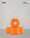 RUEDAS PARA LONGBOARD  NARANJA 65MM 80A HONDAR