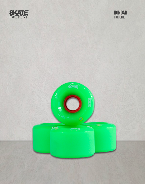 RUEDAS PARA LONGBOARD HONDAR VERDE 65MM