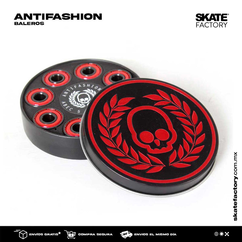 Aumenta la velocidad a tu skateboard con estos baleros antifashion ABEC 9 continua en el skateboarding con más velocidad, práctica tus mejores trucos en skateboard envíos gratis en compras mayores a $999 pesos compra fácil y rápido Encuéntralos en tu skate shop, Skate factory ®.