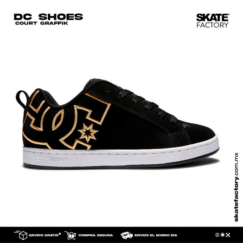 TENIS DC SHOES COURT GRAFFIK ORO – Skate Factory