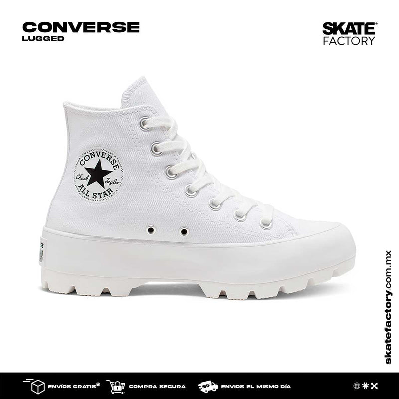 CONVERSE TENIS DAMA LUGGED BLANCO TEXTIL