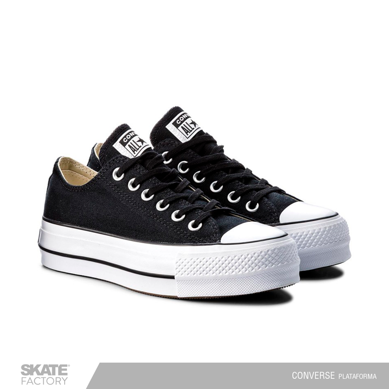 CONVERSE PLATAFORMA NEGRO PARA MUJER TEXTIL Skate Factory
