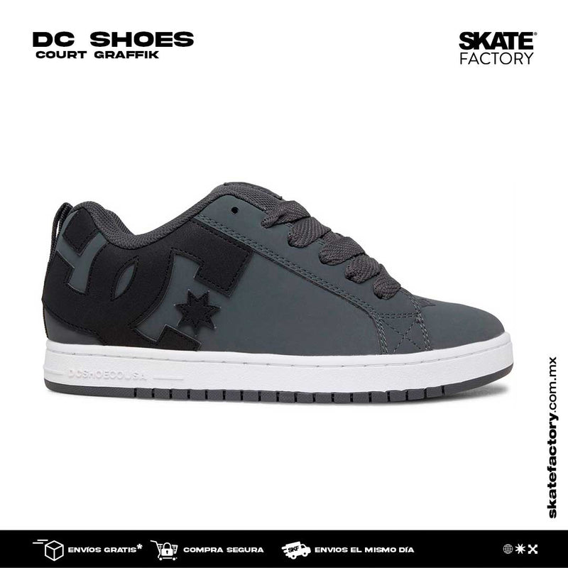 Compra tus tenis dc shoes modelo court graffik tenis grises para skate para skateboarding, tenis para hombres, tenis para mujer de skate. Tenis dc hombres, las mejores marcas de skateboarding , empieza a hacer trucos en tu skateboard ahora envíos gratis en compras mayores a $999 pesos compra fácil y rápido Encuéntralos en tu skate shop México, Skate factory ®.