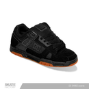Tenis dc shoes stag negro con suela cafe