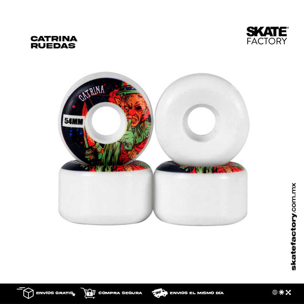 Cambia las llantas de tu skateboard ahora, con este pack de llantas sigue patinando en tu skatepark favorito consulta precios en tus skateshop skate factory mx empieza a hacer trucos en tu patineta ahora, envíos gratis en compras mayores a $999 pesos compra fácil y rápido Encuéntralos en tu skate shop, Skate factory ®.