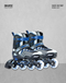 SKATE FACTORY 3 EN 1 PATINES AJUSTABLES NIÑO AZUL
