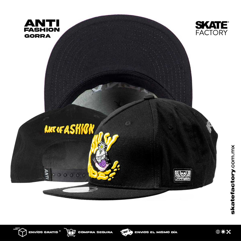 GORRA PLANA ANTIFASHION SNAPBACK SLOW RIDE NEGRO